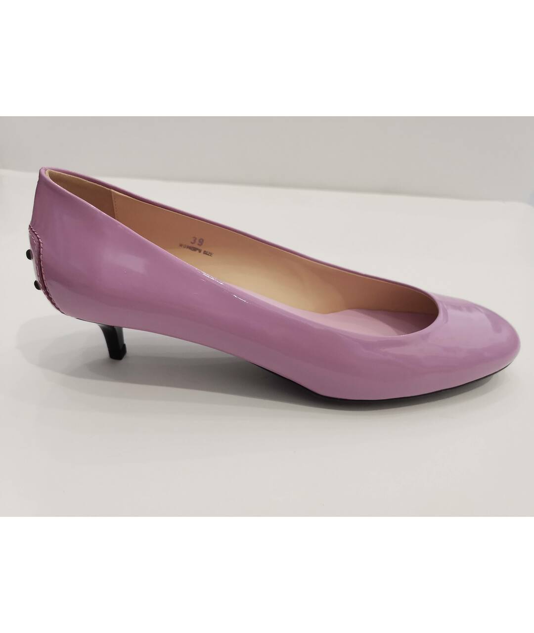 TOD'S Фиолетовые туфли из лакированной кожи, фото 8